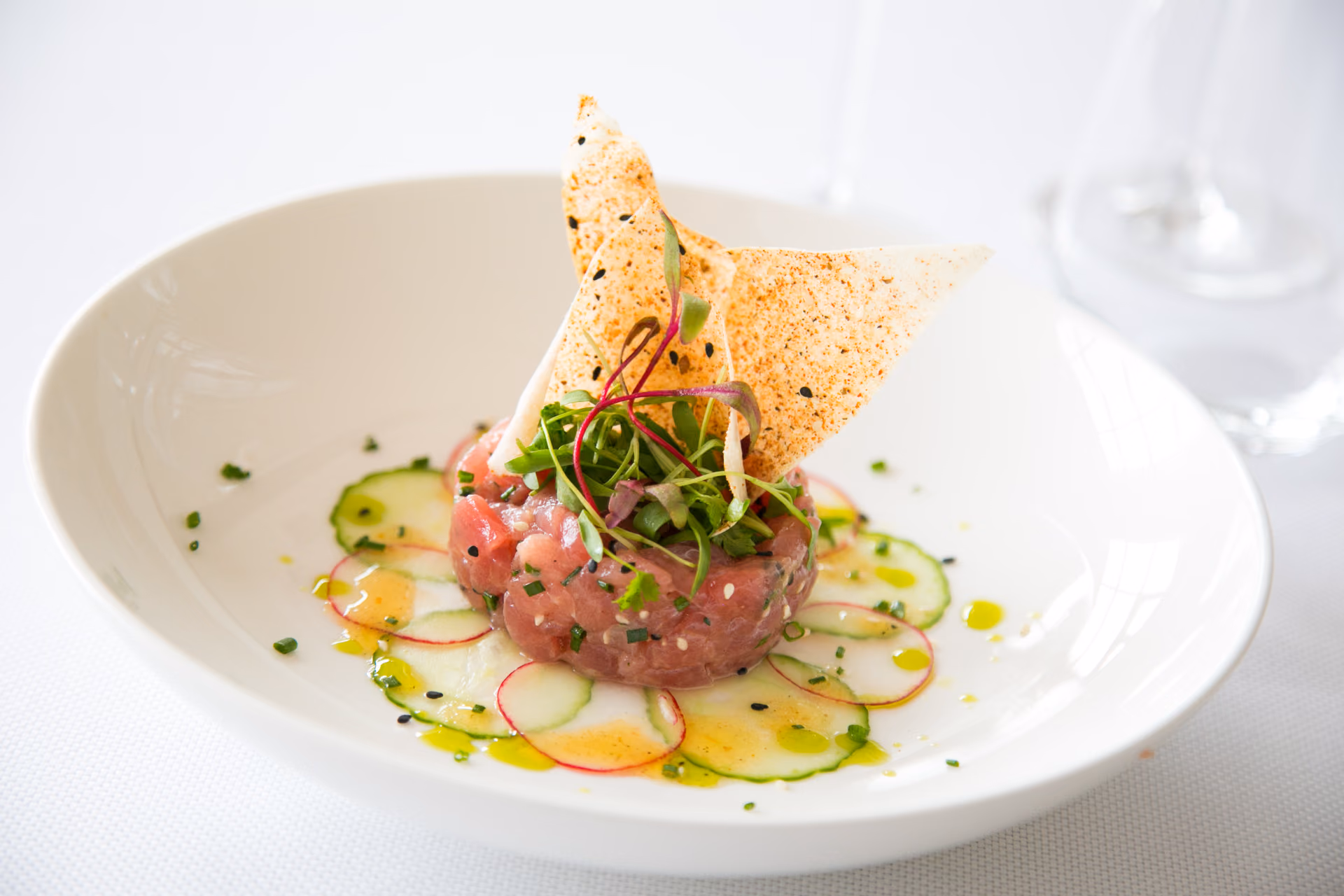 Tuna tartare from Citron's raw bar