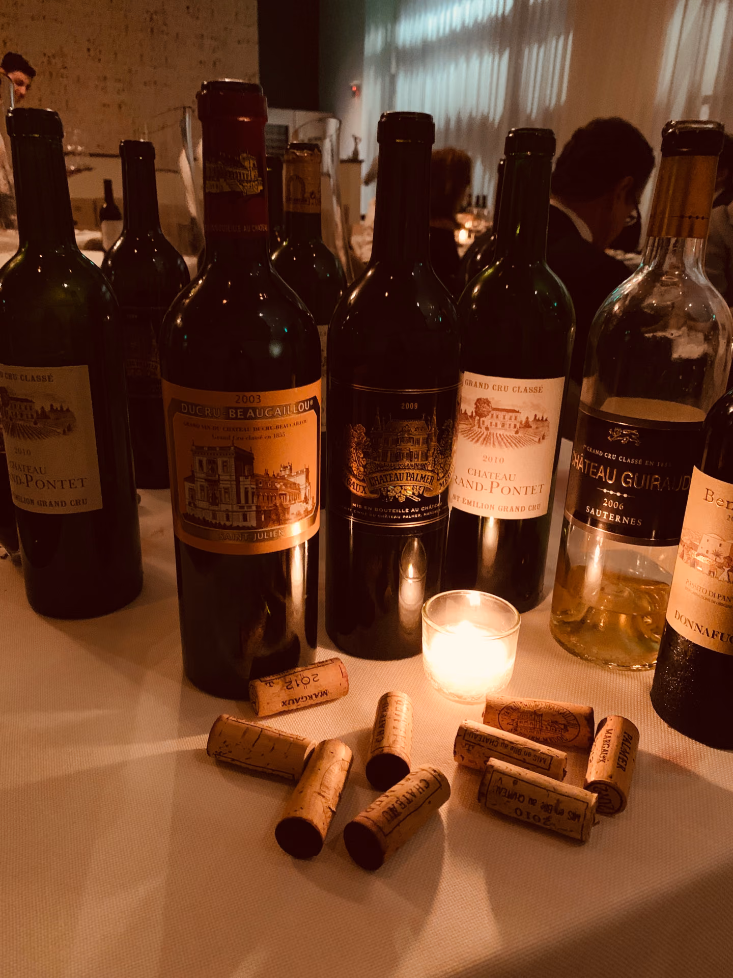 A glass of red wine on the bar at Citron